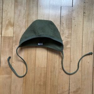Briar Baby Sherpa Sherpa Bonnet in Moss, Size: 3-6 months